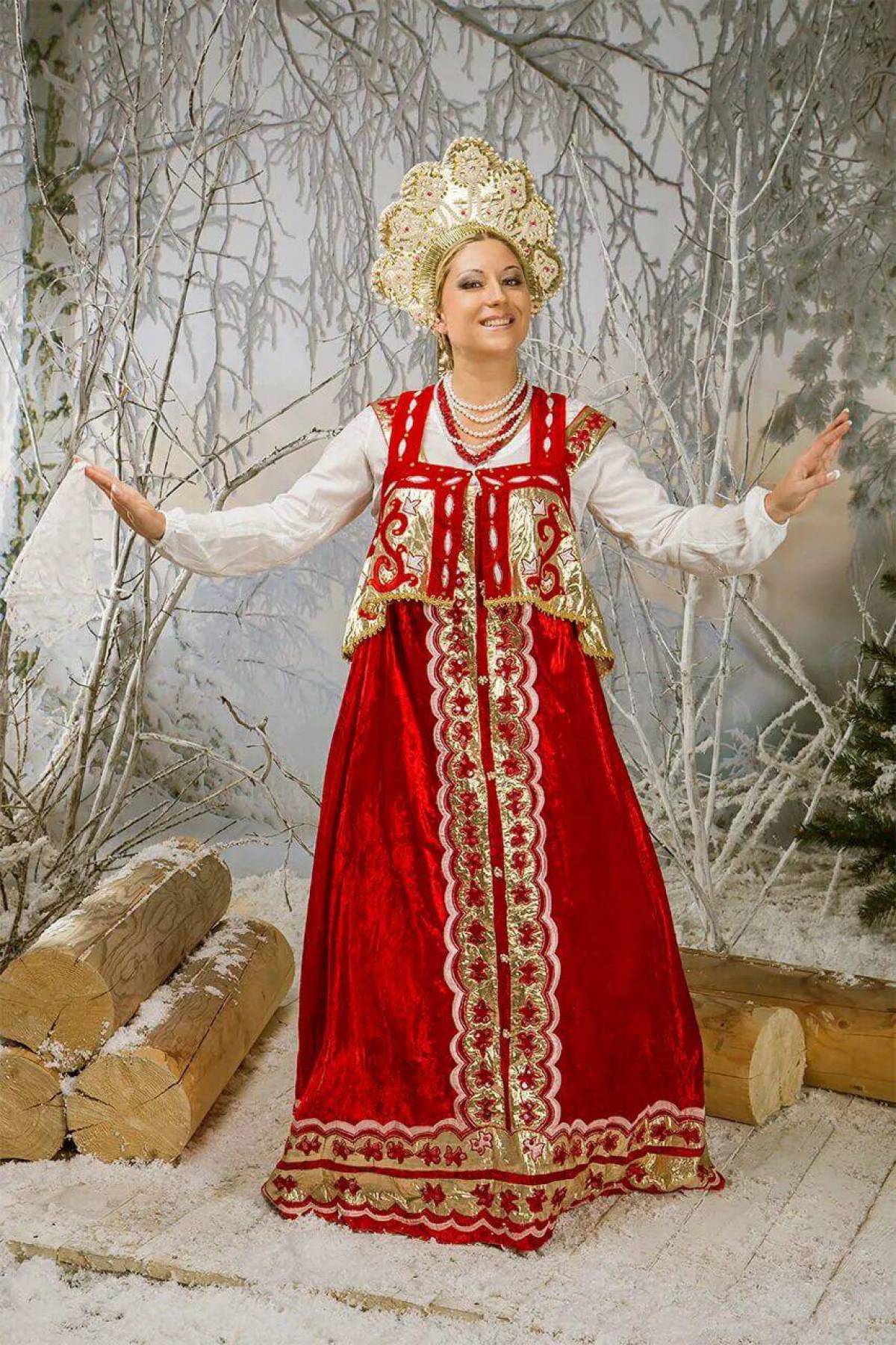 Girls in Slavic costumes in Shantou