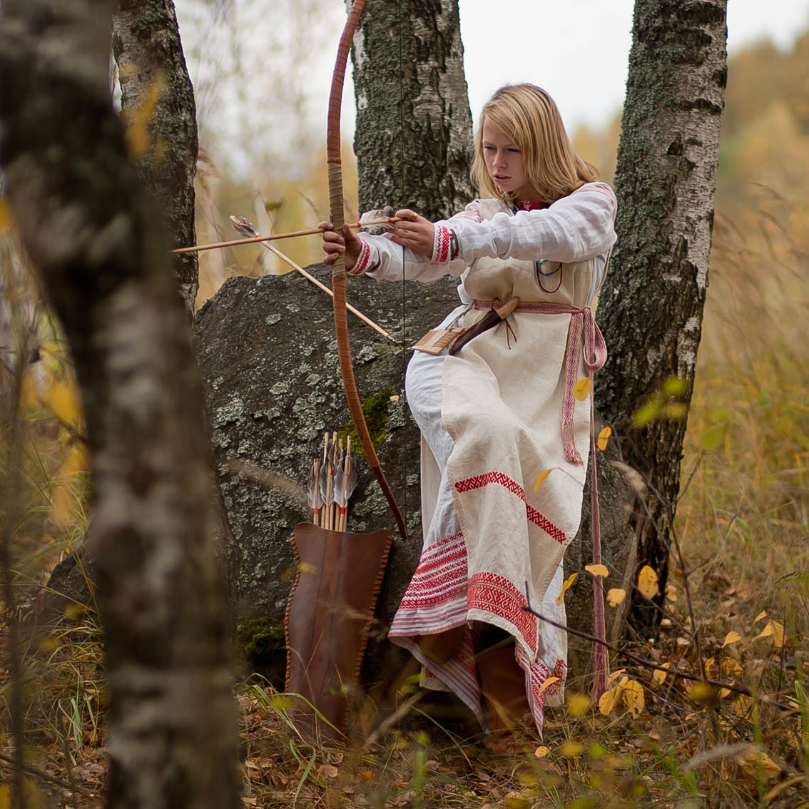 Sexy photo Girls in Slavic costumes in Shantou